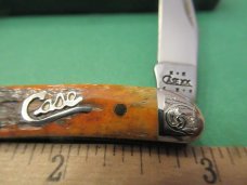 Case XX 2003 Silver Script Scrolled Bolsters Tiny Texas Toothpick Pattern # 610096 SS Case XX 2003 Silver Script Scrolled Bolsters Tiny Texas Toothpick Pattern # 610096 SS