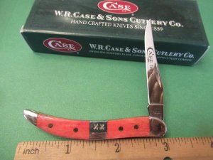 Case XX 2005 First Production Run Pink Bone Tiny Texas Toothpick Pattern # 610096 SS