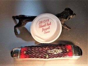 #291319 BLOOD RED JIGGED BONE NORTHFIELD STOCKYARD WHITTLER GEC