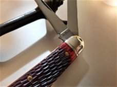 #291319 BLOOD RED JIGGED BONE NORTHFIELD STOCKYARD WHITTLER GEC #291319 BLOOD RED JIGGED BONE NORTHFIELD STOCKYARD WHITTLER GEC