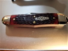 #291319 BLOOD RED JIGGED BONE NORTHFIELD STOCKYARD WHITTLER GEC #291319 BLOOD RED JIGGED BONE NORTHFIELD STOCKYARD WHITTLER GEC