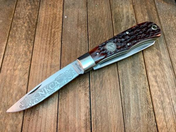 Camillus Scout Trapper NKCA 1988 Brown Jigged Bone Camillus Scout Trapper NKCA 1988 Brown Jigged Bone