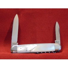VINTAGE OLD E.BRUCKMANN GERMANY CHAMPAGNE KNIFE GENUINE FIREY PEARL 1891/1956 VINTAGE OLD E.BRUCKMANN GERMANY CHAMPAGNE KNIFE GENUINE FIREY PEARL 1891/1956