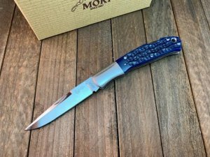 Moki Kronos ANZ-533 Sharpnshinyknives (SSk) Exlcusive Lapis Blue Aberdeen Jigged Bone