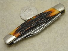 Camillus New York USA Sword Brand Imitation Stag #89 Big Stockman Knife Camillus New York USA Sword Brand Imitation Stag #89 Big Stockman Knife
