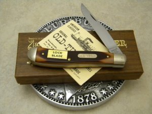 Schrade USA 194OT Delrin Gunstock Trapper Linerlock Knife NIB