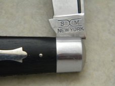 Schatt & Morgan Gowanda NY Heritage Series Ebony No. 1213 Jack Knife in Box c.2011