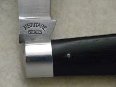 Schatt & Morgan Gowanda NY Heritage Series Ebony No. 1213 Jack Knife in Box c.2011