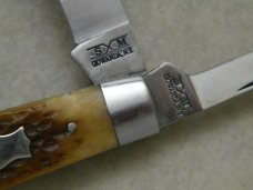 Schatt & Morgan Gowanda NY Heritage Series Stag Bone No. 1196 Jack Knife in Box c.2011