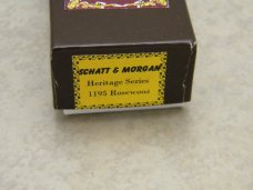 Schatt & Morgan Gowanda NY Heritage Series Rosewood No. 1195 Jack Knife in Box c.2011