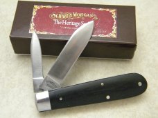 Schatt & Morgan Gowanda NY Heritage Series Ebony No. 1193 Jack Knife in Box c.2011