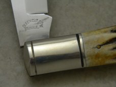 Schatt & Morgan Titusville PA. 2005 Stag 031302 Coke Bottle Folding Hunter Knife in Box
