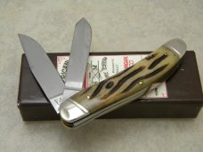 Schatt & Morgan Cutlery Co. Titusville PA Bone Series #5-V 042160 Sowbelly Knife in Box c.2011