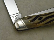 Schatt & Morgan Cutlery Co. Titusville PA Bone Series #5-V 042160 Sowbelly Knife in Box c.2011
