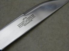 Schatt & Morgan Cutlery Co. Titusville PA Bone 041001 Wharncliffe Swayback Clasp Knife in Box c.2010