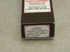Schatt & Morgan Cutlery Co. Titusville PA Bone 041001 Wharncliffe Swayback Clasp Knife in Box c.2010