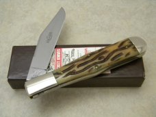 Schatt & Morgan Titusville PA. 2011 Series 5-IV Worm Groove Bone 041102 Coke Bottle Knife in Box Schatt & Morgan Titusville PA. 2011 Series 5-IV Worm Groove Bone 041102 Coke Bottle Knife in Box