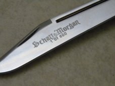Schatt & Morgan Keystone Series XX Reverse Worm Groove Bone 042149 Moose Knife in Box c.2010