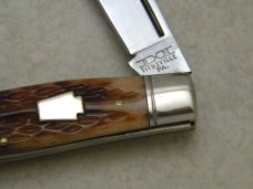 Schatt & Morgan Keystone Series XX Reverse Worm Groove Bone 042149 Moose Knife in Box c.2010