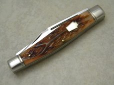 Schatt & Morgan Keystone Series XX Reverse Worm Groove Bone 042149 Moose Knife in Box c.2010