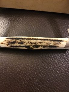 VINTAGE BUCK USA 305 STAG HANDLE POCKET KNIFE WITH TWO BLADES OVER 40 YEARS OLD NIB VINTAGE BUCK USA 305 STAG HANDLE POCKET KNIFE WITH TWO BLADES OVER 40 YEARS OLD NIB