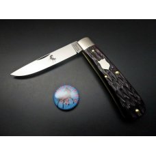 Great Eastern Cutlery #74 Mustang Black Plum Jigged Bone GEC 745120 Great Eastern Cutlery #74 Mustang Black Plum Jigged Bone GEC 745120