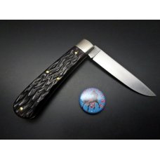 Great Eastern Cutlery #74 Mustang Black Plum Jigged Bone GEC 745120 Great Eastern Cutlery #74 Mustang Black Plum Jigged Bone GEC 745120