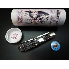 Great Eastern Cutlery #74 Mustang Black Plum Jigged Bone GEC 745120 Great Eastern Cutlery #74 Mustang Black Plum Jigged Bone GEC 745120