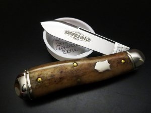 Great Eastern Cutlery #56 Dog Leg Jack 1-Blade Smooth Appaloosa Bone GEC 562118