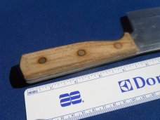 Carvel Hall Meat Cleaver Stainless Molybdenum Steel 6" Knife Wood Handle. Made in Japan. SHARP!!! Carvel Hall Meat Cleaver Stainless Molybdenum Steel 6" Knife Wood Handle. Made in Japan. SHARP!!!