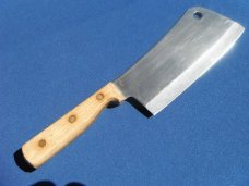 Carvel Hall Meat Cleaver Stainless Molybdenum Steel 6" Knife Wood Handle. Made in Japan. SHARP!!! Carvel Hall Meat Cleaver Stainless Molybdenum Steel 6" Knife Wood Handle. Made in Japan. SHARP!!!