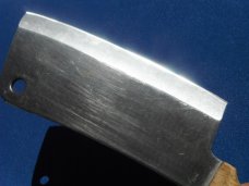 Carvel Hall Meat Cleaver Stainless Molybdenum Steel 6" Knife Wood Handle. Made in Japan. SHARP!!! Carvel Hall Meat Cleaver Stainless Molybdenum Steel 6" Knife Wood Handle. Made in Japan. SHARP!!!