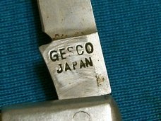 VINTAGE GESCO 4  JAPAN MELON TESTER FRUIT FOLDING JACK POCKET KNIFE KNIVES OLD