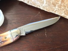 Great Eastern Cutlery Northfield 128109 SAB (Saber Grind) Toothpick, Burnt Stag Handle, (GEC 12) New