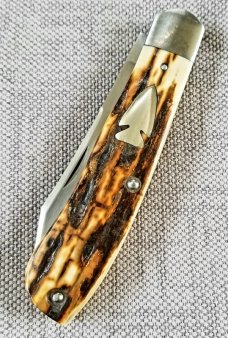Dean Robertson Custom Mammoth ivory Native Knife, 01 Tool, 4" clsd,New,box and coa#293 Dean Robertson Custom Mammoth ivory Native Knife, 01 Tool, 4" clsd,New,box and coa#293