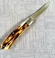 Dean Robertson Custom Mammoth ivory Native Knife, 01 Tool, 4" clsd,New,box and coa#293