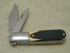 Queen Steel #22 Stainless Imitation Winterbottom Bone Aluminum Frame 2 Blade Barlow Knife 1976 Queen Steel #22 Stainless Imitation Winterbottom Bone Aluminum Frame 2 Blade Barlow Knife 1976