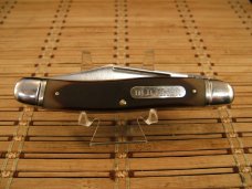 SCHRADE+ OLD TIMER USA MADE 858 LUMBERJACK LARGE FOLDING STOCKMAN POCKET KNIFE & ORIGINAL SHEATH