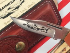 Vintage 1981 Case xx Hammerhead Shark Folding Hunter Knife w Sheath & Orig Box -5159 LSSP -NOS &NM/M Vintage 1981 Case xx Hammerhead Shark Folding Hunter Knife w Sheath & Orig Box -5159 LSSP -NOS &NM/M