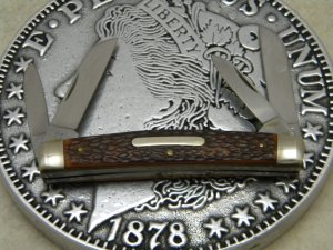 Camillus New York USA 91 Jigged Delrin Medium Congress Knife