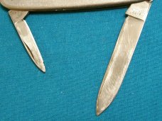VINTAGE STAINLESS EQUAL END CIGAR PEN JACK FOLDING POCKET FILE KNIFE KNIVES OLD SWEDEN GERMANY