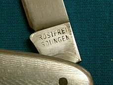 VINTAGE STAINLESS EQUAL END CIGAR PEN JACK FOLDING POCKET FILE KNIFE KNIVES OLD SWEDEN GERMANY