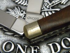 Ka-Bar Kabar Union Cut Co Wood OHO89 One-Arm Razor Trapper Knife 