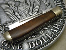 Ka-Bar Kabar Union Cut Co Wood OHO89 One-Arm Razor Trapper Knife 