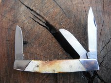 LARGE STOCKMAN / CATTLE KNIFE CAMEL BONE SCALES LARGE STOCKMAN / CATTLE KNIFE CAMEL BONE SCALES