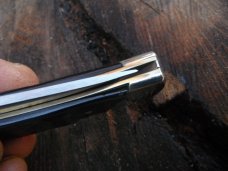 Uncle Henry / Scharde Lock-back Pocket Knife with Ram's Horn Scales. Uncle Henry / Scharde Lock-back Pocket Knife with Ram's Horn Scales.