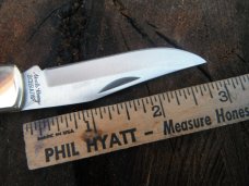 Uncle Henry / Scharde Lock-back Pocket Knife with Ram's Horn Scales. Uncle Henry / Scharde Lock-back Pocket Knife with Ram's Horn Scales.