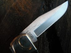 Uncle Henry / Scharde Lock-back Pocket Knife with Ram's Horn Scales. Uncle Henry / Scharde Lock-back Pocket Knife with Ram's Horn Scales.
