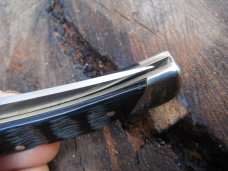 Uncle Henry / Scharde Lock-back Pocket Knife with Ram's Horn Scales. Uncle Henry / Scharde Lock-back Pocket Knife with Ram's Horn Scales.