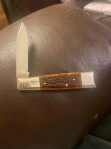 Vintage Mervin Masters Custom Bone Handle With Gorgeous Bolsters Custom Fiishtail Singlw Blade Vintage Mervin Masters Custom Bone Handle With Gorgeous Bolsters Custom Fiishtail Singlw Blade